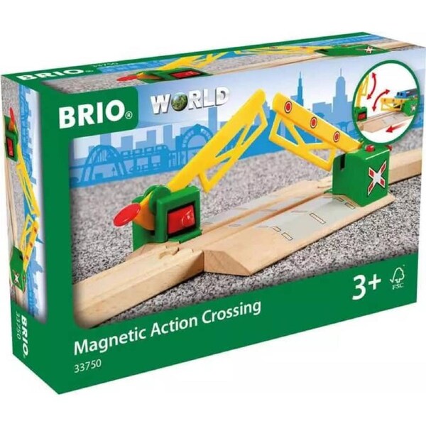 Brio World - Wooden Accessory Magnetic Action Crossing