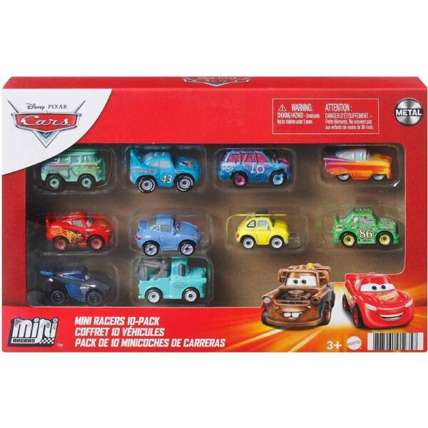 Disney Pixar - Cars Mini Racers Metal 10-pack