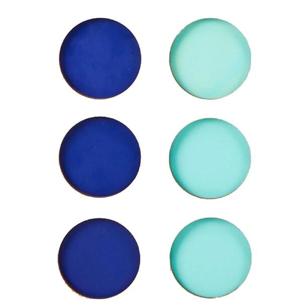 Wooden Giant 4 Spare Counter Pack (3 Navy + 3 Sky Blue).