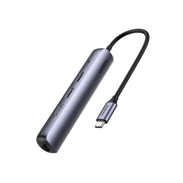 UGREEN 5 in 1 USB C Docking Station 4K HDMI Ethernet USB 3.0 PD Charging Grey