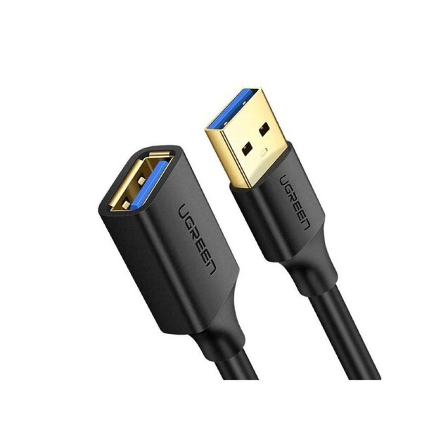 UGreen USB 3.0 A Male to Female Extension Cable 0.5M Black 5Gb/s Data Tran