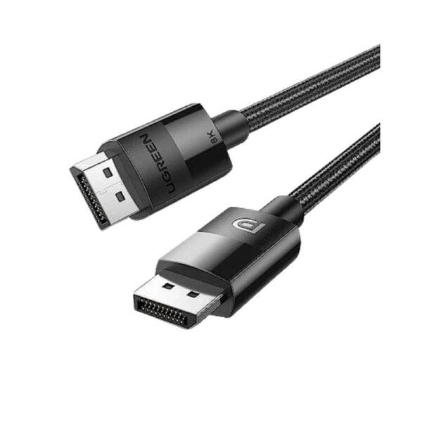 UGREEN DP Male to Male DP1.4 8K Round Cable ABS Shell 1.5m Black
