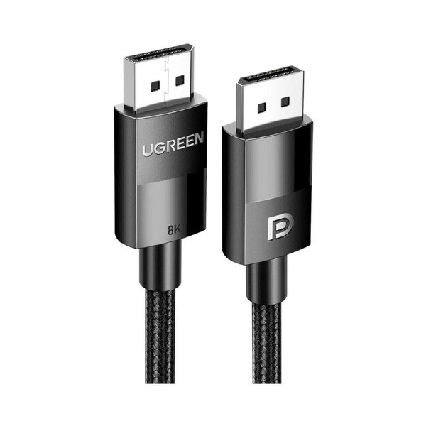 UGREEN 80390 DisplayPort 1.4 Male to Male Braided Cable 1m 8K 4K 2K Dynam