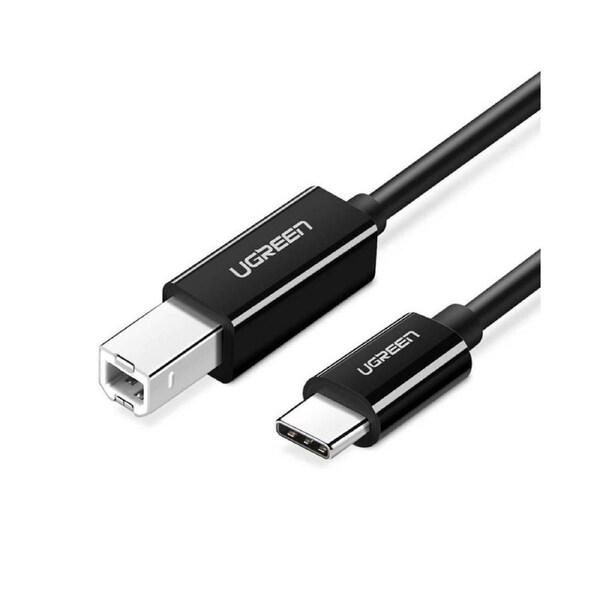 UGreen USB C to USB B Printer Cable 2m 480Mbps Black