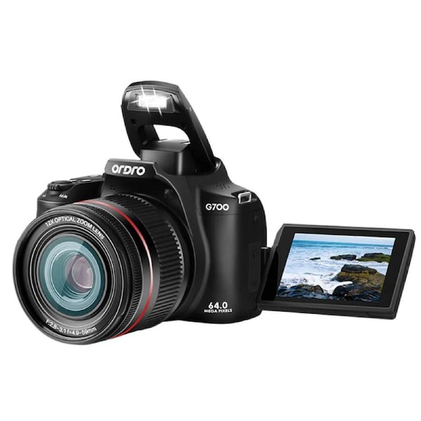 ORDRO G700 4K 12x Optical Zoom DSLR Digital Camera