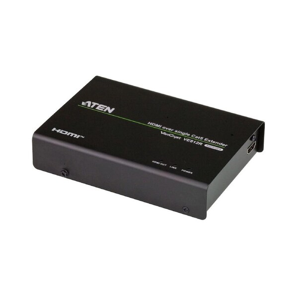 Aten HDMI HDBaseT Receiver, supports up to 4096 x 2160 @ 30 Hz (4:4:4) @ 70m (Cat 5e/6) and 100m (Cat 6A)