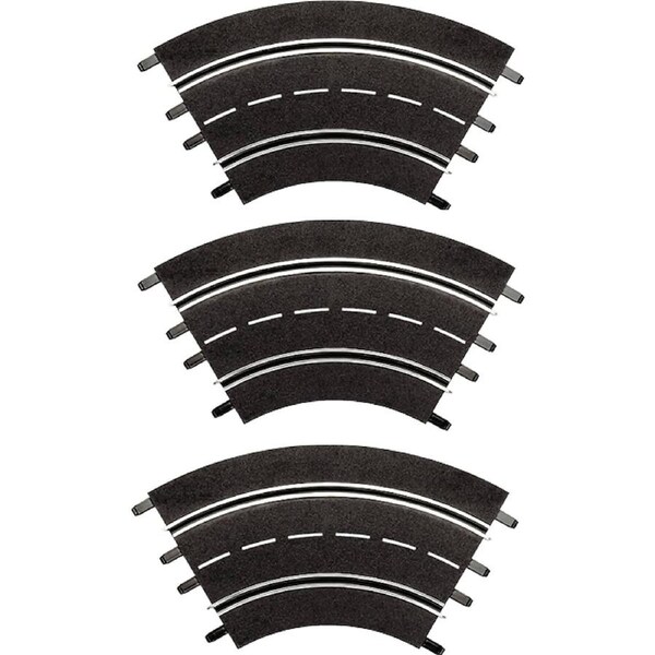 Carrera Digital 1:32 Accessories - Curve 1/60° (3) 3 x track pieces - Slot Car Track Accessories also Suits 1:24 & Evolution