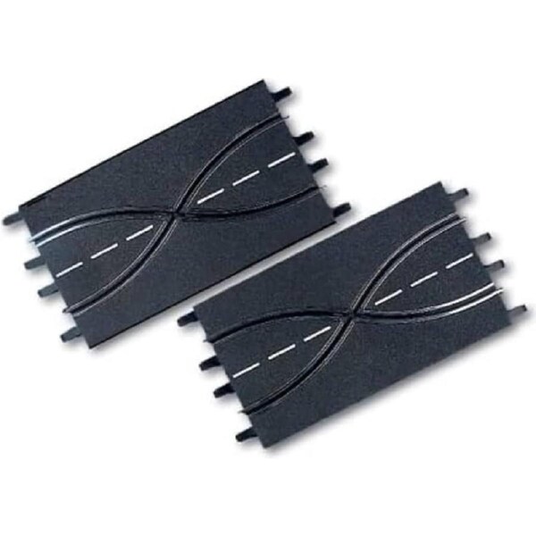 Carrera Digital 1:32 Accessories - Lane Change Section (2) Track parts each 34.5 cm each - Slot Car Track Accessories also Suits 1:24 & Evolution