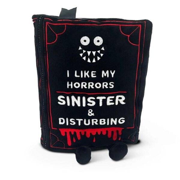 Punchkins I Like My Horrors Sinister and Disturbing Book Plush