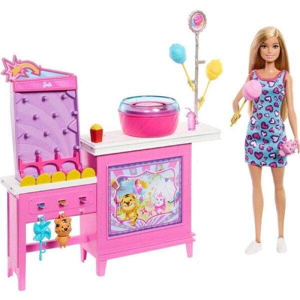 Barbie Mysteries Beach Detectives Treats and Game Booth Playset