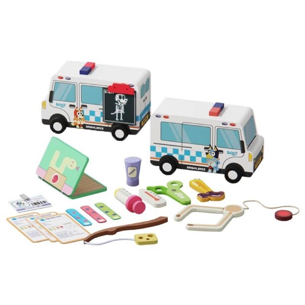 Bluey Wooden Doctor's Vehicle Playset
