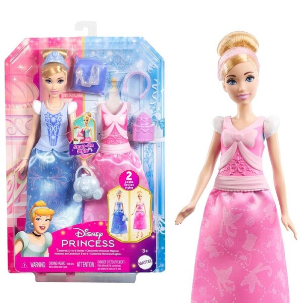 Disney Princess 2-in-1 Stories Cinderella Fashion Doll
