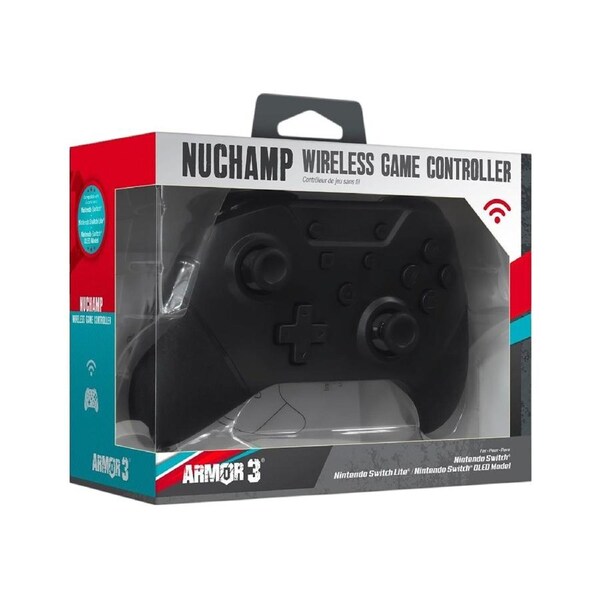 Armor 3 Nuchamp Wireless Game Controller for Nintendo Switch (Black)
