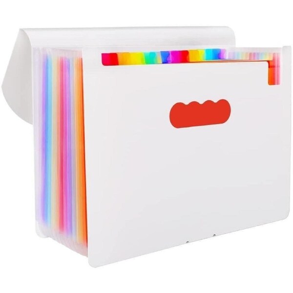 JOYBUY 13-Pocket Expanding File Folder with Tags