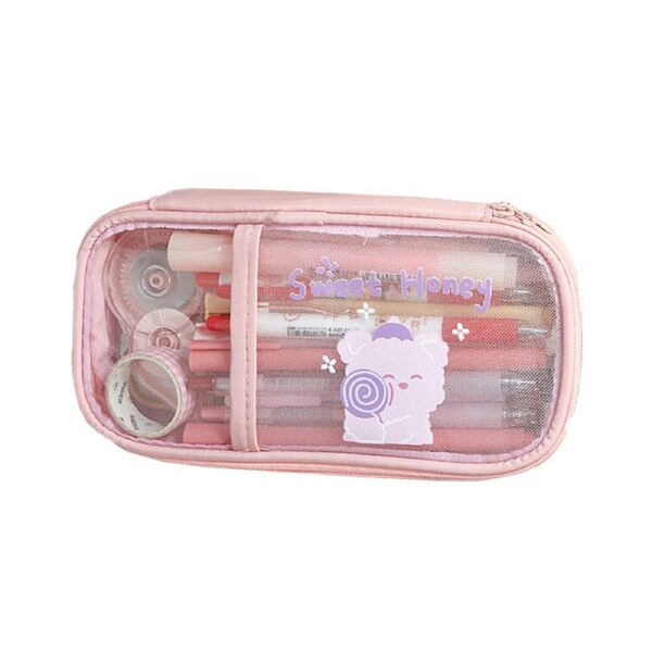 JOYBUY Clear Transparent Pencil Case Organizer