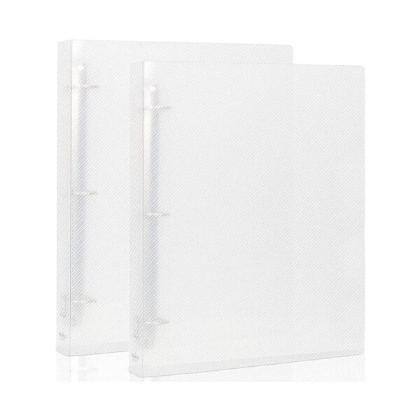 JOYBUY 2 Pack Clear View D Ring Binders