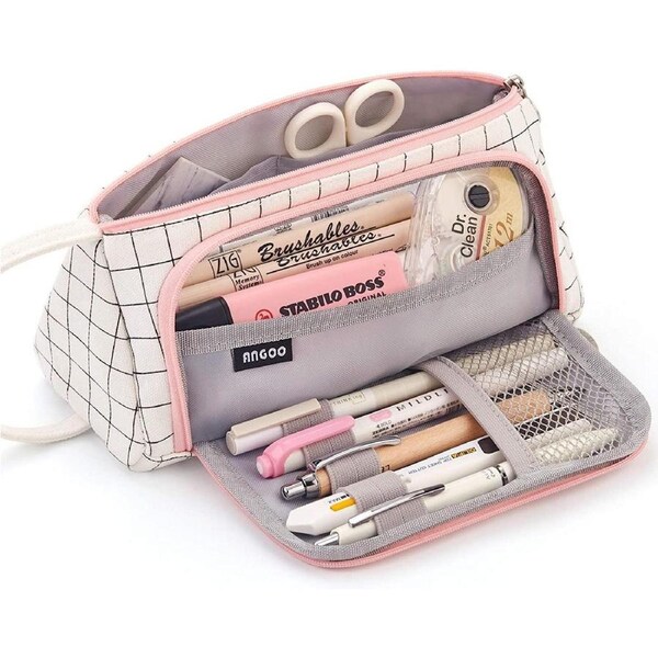 JOYBUY Large Canvas Storage Pouch for Markers & Pencils