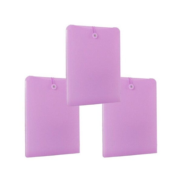 JOYBUY 3 Pack Expanding File Folders with Elastic Closure