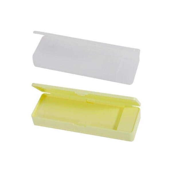 JOYBUY 2 Pcs Double-Deck Plastic Pencil Cases