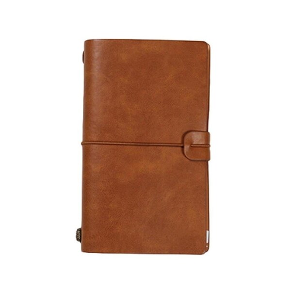 JOYBUY Traveler Journal Loose-leaf Notebook-M Brown