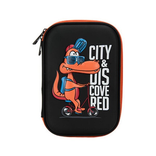 JOYBUY Hardtop Zipper Pen Bag for Boys School Supplies