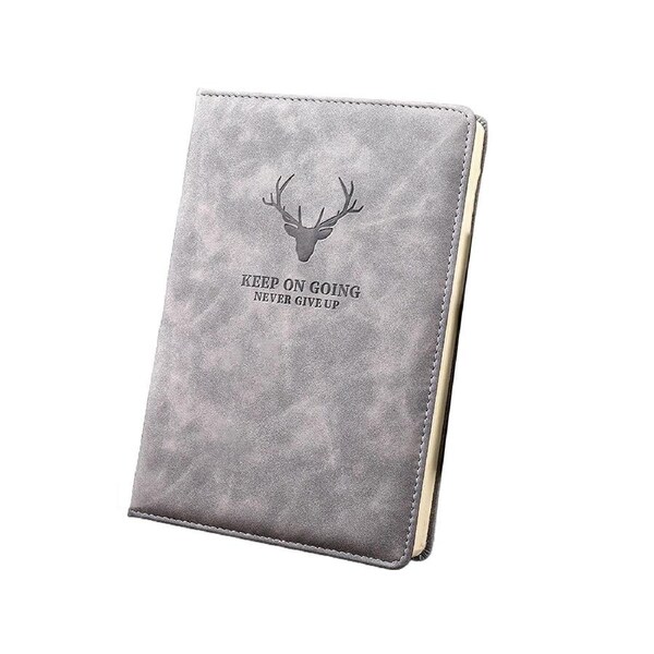 JOYBUY A5 Faux Leather Business Notebook Grey