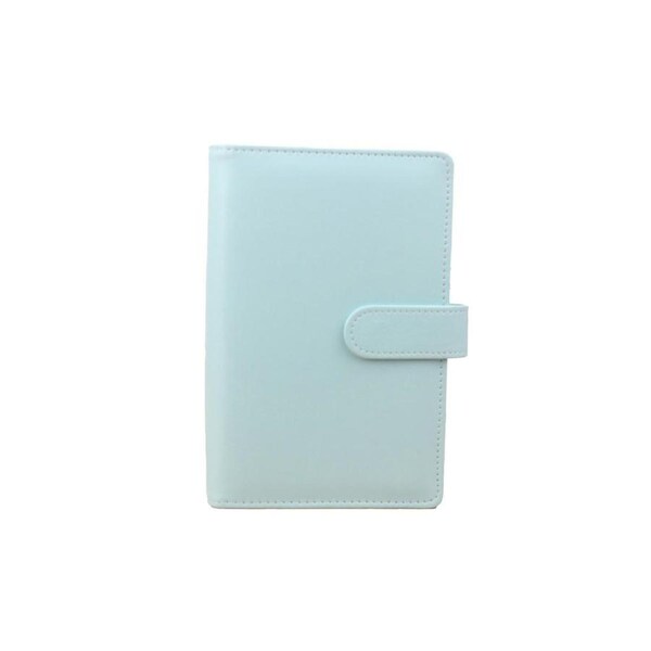 JOYBUY 6-Ring Faux Leather Binder Cover-Blue