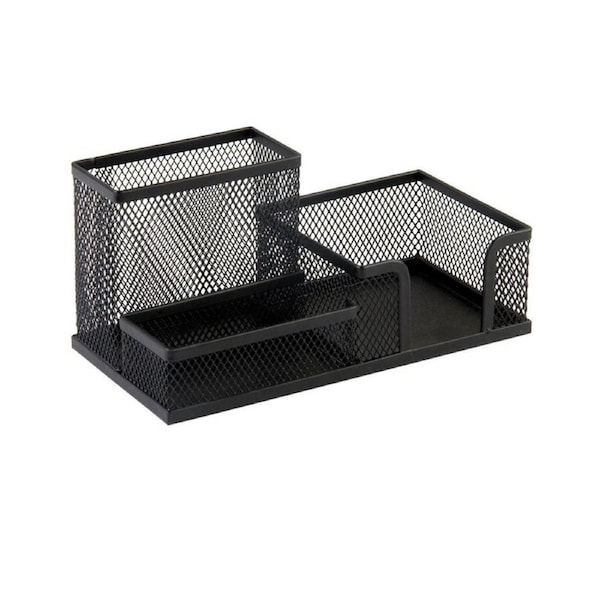JOYBUY Metal Mesh Desktop Pen Holder-Black