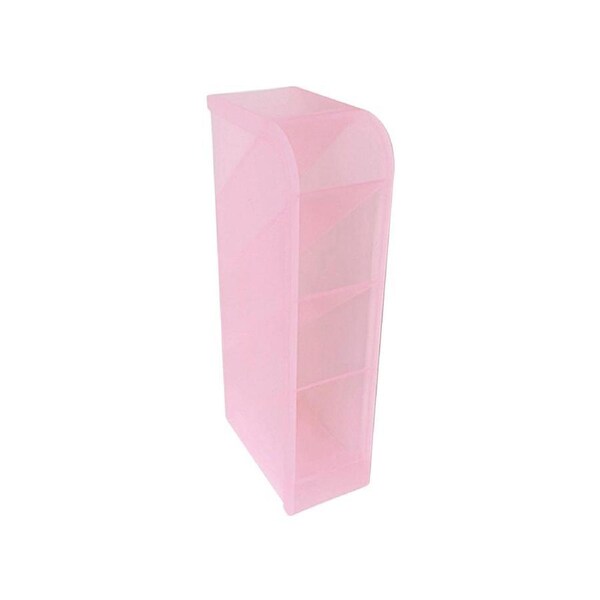 JOYBUY 4 Grids Plastic Pen Holder-Light Pink