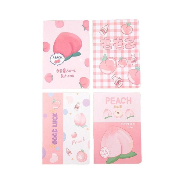 JOYBUY 4Pcs A5 Cartoon Mini Notepads-9