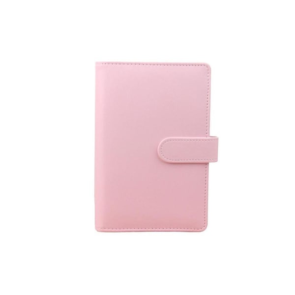 JOYBUY 6-Ring Faux Leather Binder Cover-Pink