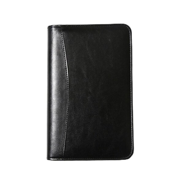 JOYBUY A6 Zipper Spiral Bound Notebook-Black
