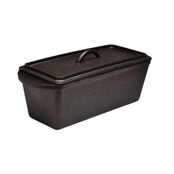 Brunswick Bakers Pre-Seasoned Cast Iron Bread Loaf Baking Pan 35x13cm Black