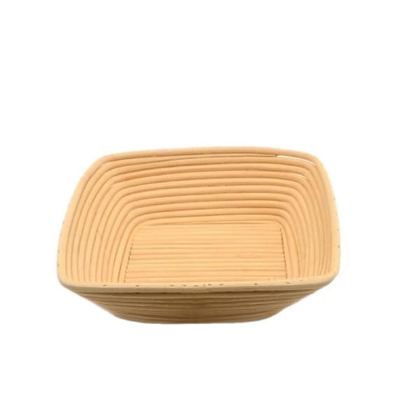 Brunswick Bakers Square Rattan 25cm Bread Banneton Basket Sourdough Basket