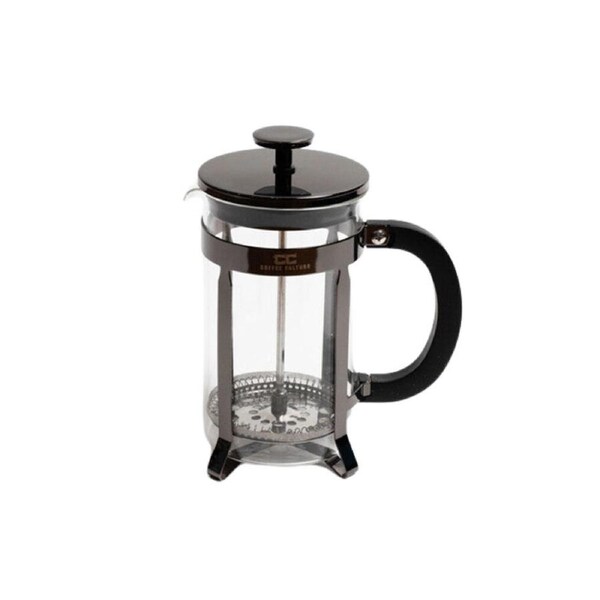 Coffee Culture Black Glass French Compact Coffee/Tea 600ml Press/Plunger
