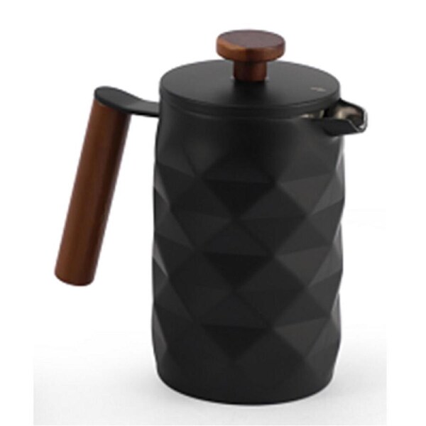 Coffee Culture Diamond Stainless Steel French Coffee Press 600ml Matt Black