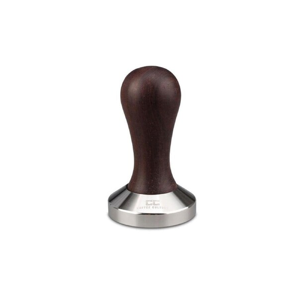Coffee Culture Espresso Ebony Wood/Stainless Steel Tamper Flat Base 58mm