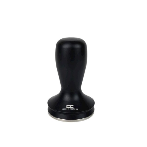 Coffee Culture Stainless Steel Coffee Tamper 58mm Flat Base Matte Black