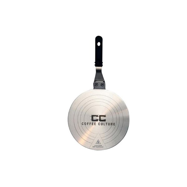 Coffee Culture Stainless Steel Induction Stove Plate For Moka Pot 20cm Black