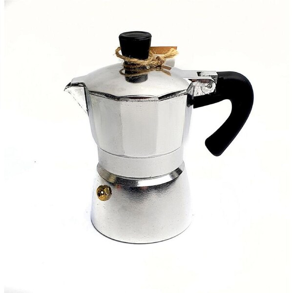 Coffee Culture Aluminium 1-Cup Espresso Stovetop Coffee Maker Brew Pot Silver