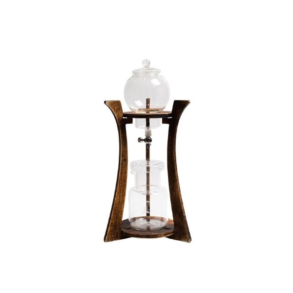 Coffee Culture 600ml Cold Drip Glass Brewing Coffee Maker w/ Wood Stand