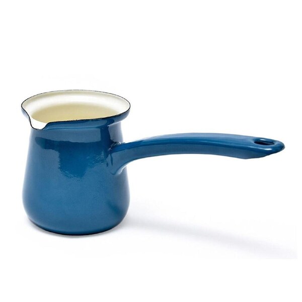 Coffee Culture Enamel 300ml Turkish Coffee Pot Maker Stovetop Brewing Teal