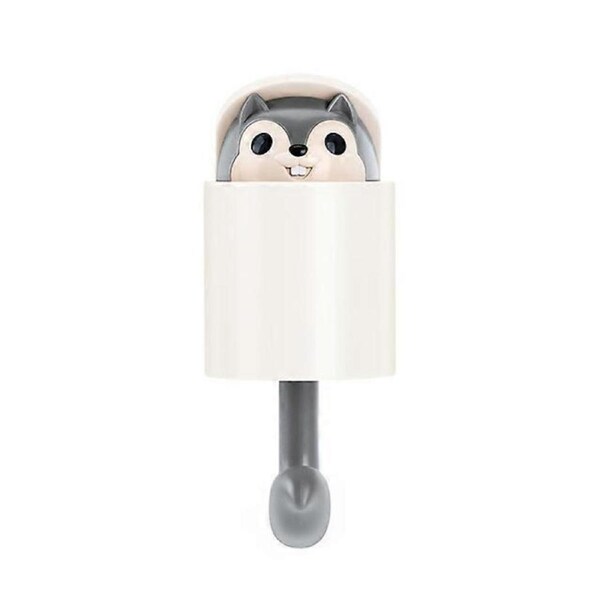 Adhesive Cartoon Squirrel Hook Wall Hooks Heavy Duty Kitchen Rack for Kids Room Bedroom Hanging Hook Pasting Wall Hooks