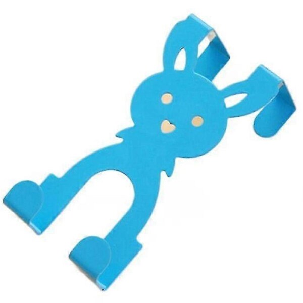 10pcs Sky Blue Cartoon Rabbit Door Hook