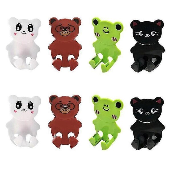8pcs Cartoon Adhesive Plug Hooks NTB
