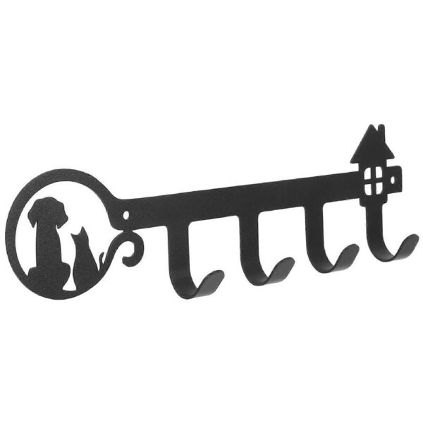 Rustic Wall Hooks Cute Wall Hook Iron Hanging Organizing Cartoon Design 1Set