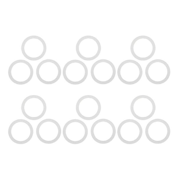 6x 3pc Coffee Culture 6-Cup Silicone Gasket For Stovetop Espresso Cup White