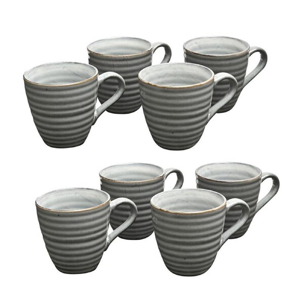 2x 4pc Coffee Culture Reactive 355ml Ceramic Hot/Cold Drink Coffee & Tea Mug