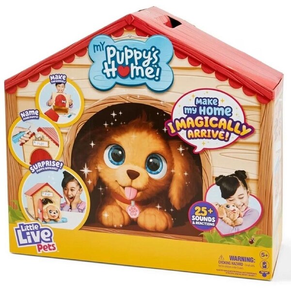 Little Live Pets My Puppy Home With Surprise Puppy Ages 5+ New Toy Pet Dog Play