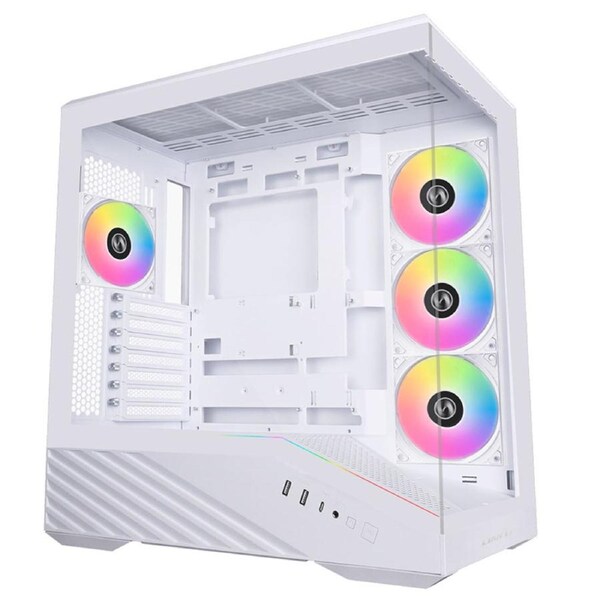 Lian Li Vector V100 ARGB Mid Tower ATX Case - White (PC-V100RW)